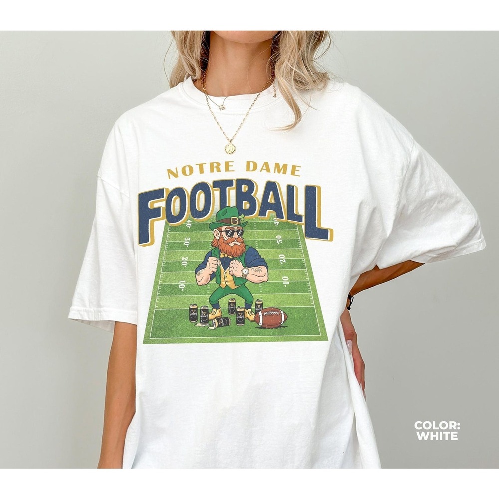 Notre Dame Football Shirt,  Fighting Irish Mascot Shirt